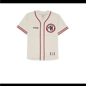 Supreme 40 Acres Spike Lee Cream and Red Jersey